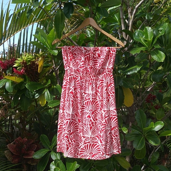 Aloha Hut Hawaii Dresses & Skirts - Vintage Aloha Hut Strapless Mini Tube Dress